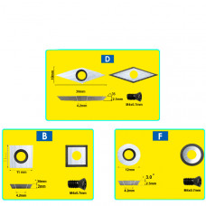 Вставки карбідні для токарних різців по дереву 49379
