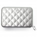 Гаманець на блискавці OGON Quilted zipper на 24 картки, сірий