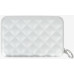 Гаманець на блискавці OGON Quilted zipper на 24 картки, сірий