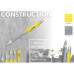 Кулькова багатозадачна ручка Troika Construction зі стілусом, лінійкою, викруткою та рівнем, жовто-сірий