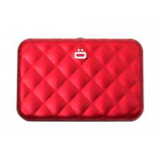 Кардхолдер OGON Quilted Button на 10 карт, червона