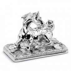 Фігура “Кінь з монетами” срібло, 12х7см