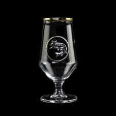 Набір для пива "Королева" 2 келиха, кришталь, золото