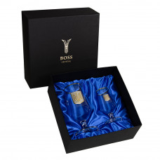 Набір для пива та віскі "ТРИЗУБ" келих для пива та віскі, золото Набір для пива та віскі "ТРИЗУБ" келих для пива та віскі, золото