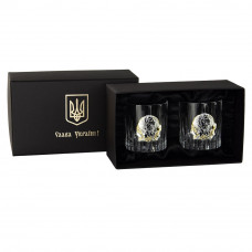 Набір келихів для віскі "Директорський" Boss Crystal, 2 келиха, срібло, кришталь