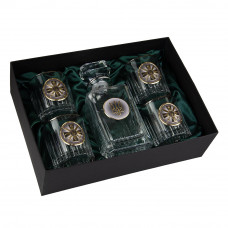 Набір для віскі "Розвідка ЗСУ" 5 предметів Boss Crystal, графін + 4 келиха