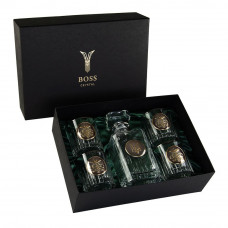Набір для віскі "МИТНИЦЯ" 5 предметів Boss Crystal, графин, 4 келиха, платина, срібло, золото, кришталь Набір для віскі "МИТНИЦЯ" 5 предметів Boss Crystal, графин, 4 келиха, платина, срібло, золото, кришталь