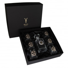 Набір для віскі "Розвідка" 7 предметів Boss Crystal, графін, 6 келихів