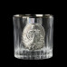 Набор для виски "Казаки" Boss Crystal, графин, 6 бокалов, платина, серебро, титановое покрытие, хрусталь