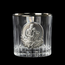Набор для виски "Казаки" Boss Crystal, графин, 6 бокалов, платина, серебро, титановое покрытие, хрусталь Набор для виски "Казаки" Boss Crystal, графин, 6 бокалов, платина, серебро, титановое покрытие, хрусталь