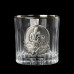 Набор для виски "Казаки" Boss Crystal, графин, 6 бокалов, платина, серебро, титановое покрытие, хрусталь