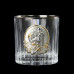 Набор для виски "Казаки люкс" Boss Crystal, 6 бокалов, платина, серебро, золото, хрусталь, кожаный кейс