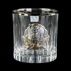 Набір для віскі "Полювання" Boss Crystal, 6 келихів, платина, срібло, золото, кришталь