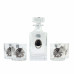 Сет для виски Boss Crystal "ГОД БЫКА", графин, 4 стакана, серебро