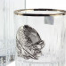 Сет для виски с платиной Boss Crystal "ГЕНЕРАЛЬСКИЙ КВИНТА", графин, 4 бокалов, серебро