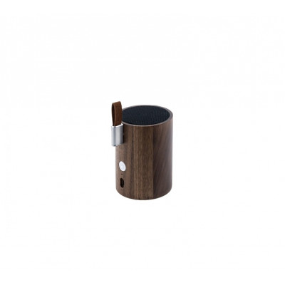 Портативний Bluetooth-динамік із вбудованим світильником Gingko Drum, дерево горіх