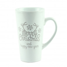 Чашка "Merry Christmas", керамика белая 15 см
