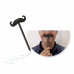 Ручка кулькова з вусами-гумкою Invotis "Mustache"