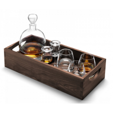 Набор для виски "Whisky" на ореховом подносе 1000 мл + 250 мл