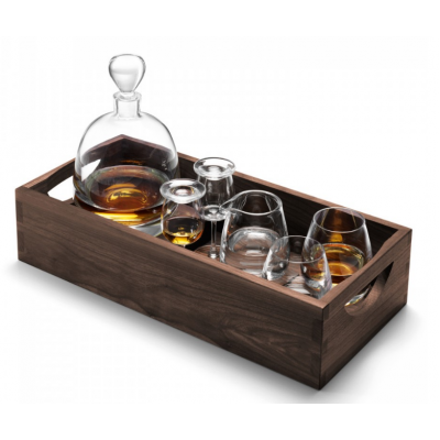 Набор для виски "Whisky" на ореховом подносе 1000 мл + 250 мл