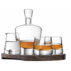 Набір для віскі "Whisky Cut" на дерев'яній підставці 900 мл + 250 мл