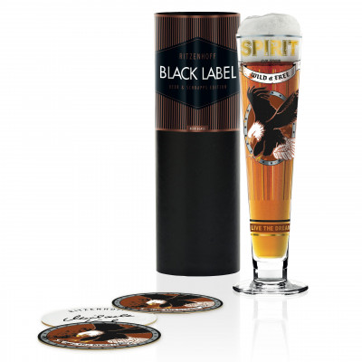 Пивной бокал Black Label от Michaela Koch, 385 мл