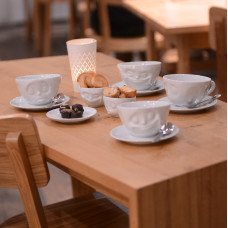 Чашка з блюдцем для кави Tassen Смакота (200 мл), порцеляна