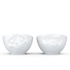 Набір із двох порцелянових підставок для яєць Tassen "Щастя та Хмм"