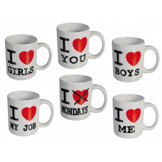 Кружка керамическая "I love my job" 5х8 см