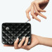 Гаманець на блискавці OGON Quilted Passport, чорний