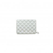 Гаманець на блискавці OGON Quilted passport, сріблястий