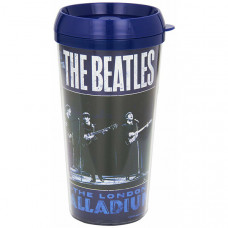 Кружка "The Beatles Plastic Travel Mug: Palladium 1963'", 400мл. с крышкой
