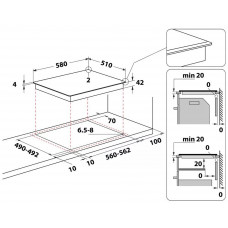 Електрична варильна поверхня Whirlpool AKT8900BA (6618568)