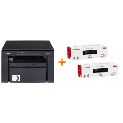 Багатофункціональний пристрій Canon i-SENSYS MF3010 EUR + Картриджі 725 2шт (6480473)