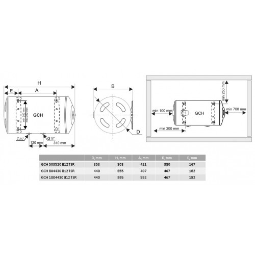 Водонагрівач Tesy GCH 804430 B12 TSR (6878554) Водонагрівач Tesy GCH 804430 B12 TSR (6878554)