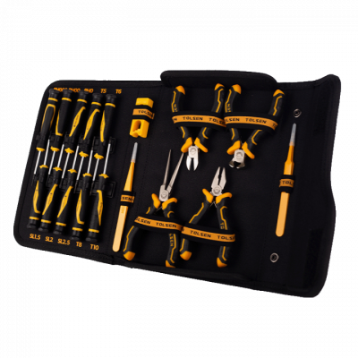 Комплект прецизійних інструментів 17 предметів Tolsen