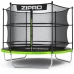 Батут Zipro Jump Pro з внутрішньою сіткою 8 футів 252 см чорно-зелений