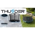 Батут THUNDER INSIDE ELITE з внутрішньою сіткою 6 футів 183 см чорно-блакитний
