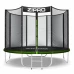 Батут Zipro Jump Pro з зовнішньою сіткою 8 футів 252 см чорно-зелений
