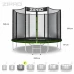 Батут Zipro Jump Pro з зовнішньою сіткою 8 футів 252 см чорно-зелений