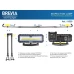 Професійна інспекційна лампа Brevia LED 120-190см 2x10W COB 2x1000lm 2x4000mAh Power Bank, type-C