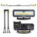 Професійна інспекційна лампа Brevia LED 120-190см 2x10W COB 2x1000lm 2x4000mAh Power Bank, type-C