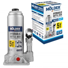 Домкрат гідравлічний пляшковий Molder 5т 195-380мм