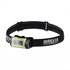 Ліхтар налобний Brevia 255Lm, 3 режими+flash+red, 3xAAA, IP64 (білий/червоний)