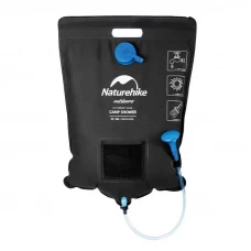 Компактний кемпінговий душ Naturehike NH21SJ032, 20 л, чорний