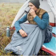 Спальник надлегкий Naturehike Summer LW180 NH21MSD09 лівий, (15°C), p-p XL, коричневий