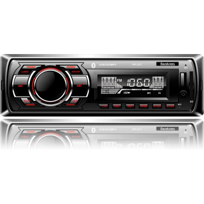 Автомагнитола FANTOM FP-317 Black/Red