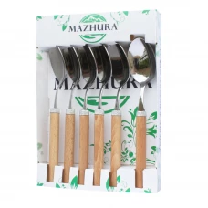 Набір ложок столових 6 приборів Beech wood mz505665 MAZHURA