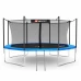 Батут Hop-Sport 12ft (366см) синій із внутрішньою сіткою