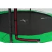 Батут Hop-Sport 10ft (305см) чорно-зелений з зовнішньою сіткою (4 ноги)